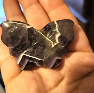 Purple Butterfly Chevron Amethyst